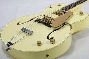 1984 Greco GSH-120 White Hollow Guitar Free Shipping Vintage