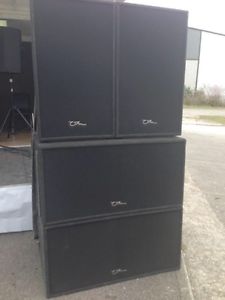 x2 OHM Speakers Set 212 TRS Top Speaker  RRP £4400