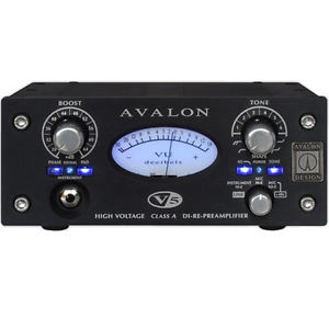 AVALON Design V5 Class-A DI RE-Mic  Preamp, Black