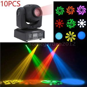10pcs 25W Moving Head Light 9/11CH RGBW LED Stage PAR Disco DJ Lighting G4W2