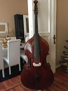 seltener 4/4 Kontrabass 5 Saiter handgefertigt double bass europäisch Vollmassiv