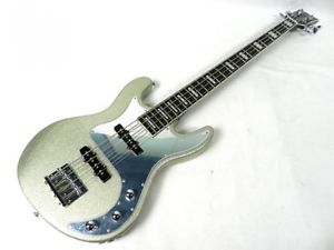 Grass Roots G-AK-70 Silver w/soft case Bass guitar From JAPAN Free shipping#D148