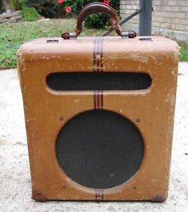 VTG gibson Guitar amplifier eh-185  1939/1940 tweed amp ORIGINAL tube Amp Rare