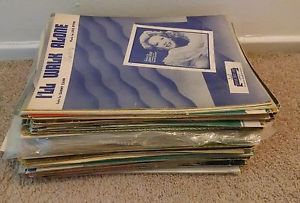 VINTAGE 200 PLUS PIANO VOCAL SHEET MUSIC  AMAZING VARIETY $4000.00 LIBRARY
