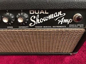1960's Fender Dual Showman Guitar Amp Head Vintage Blackface