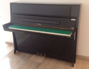 PIANOFORTE VERTICALE PETROF NERO LACCATO anni 80 ben tenuto AUTENTICO