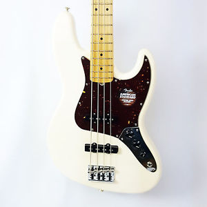 Fender American Standard Jazz Bass Guitar 2016 (Olympic White / Maple) | Demo