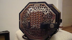 WHEATSTONE AEOLA CONCERTINA  64 KEY TENOR OCTO CIRCA1919