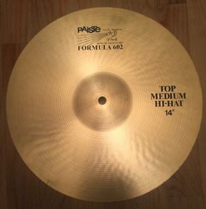 1982  14" Blue Label Formula 602 Med Hi Hats TOTO S. Copeland Holy Grail Model