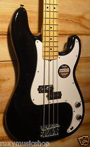 Used Fender® American Standard Precision Bass® Maple Fingerboard Black w/Case