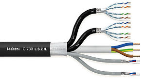 Tasker C733 Cable Komby 2 Audio + 2 S-FTP cat.7 + 2 Power 100 m