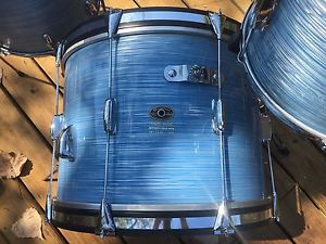 1965 Slingerland "Stage Band" Drum Set in Blue Ripple 20/13/14 Kit