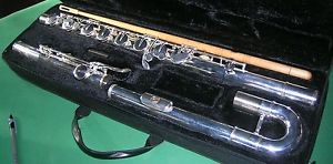 FLAUTO FLUTE BASSO - SILVER PLATED CON ASTUCCIO CUSTODIA NUOVO DI FABBRICA