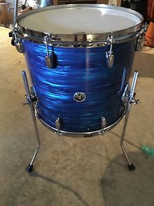 Gretsch Drums USA Brooklyn Series 16 x 14 floor tom Royal Blue Oyster