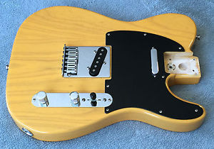 Fender American ASH DELUXE Telecaster Loaded, Butterscotch Blonde, S-1 switching