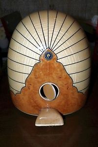 Kelebek Yaprak Teber Baglama / Saz - 43 lık Tekne - Uzun Sap