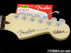 USA Fender JEFF BECK Stratocaster Strat NECK + LOCKING TUNERS LSR Rosewood SALE!