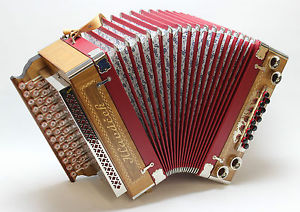 Steirische Harmonika HLAVACEK, G-C-F, nahezu unbespielter Zustand, gewartet