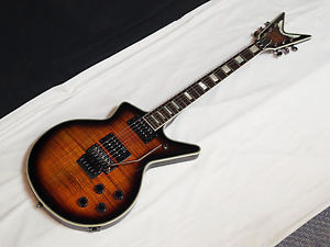 DEAN Cadillac 1980 FLOYD electric GUITAR new Tiger Eye - Flame Maple