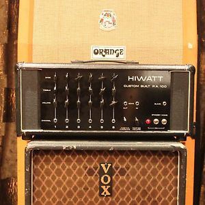 Vintage 1973 Hiwatt DR112 PA 100 Custom Valve Guitar Amplifier Amp Head SERVICED