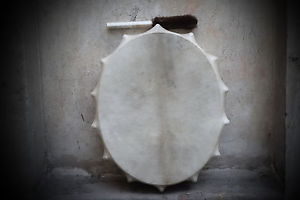 30" Tamburin sibirischen schamanische Trommel Rahmentrommel Handcrafted...