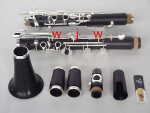 Beautiful G key clarinet ebony wood body Good sound and material