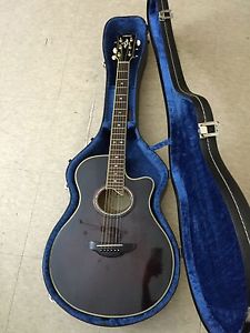 Yamaha APX-10A Dark Red  With hard case. Vary Rare. Acoustic Electric Guitar