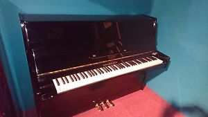 Black Gloss Upright piano by Hermann Mayr