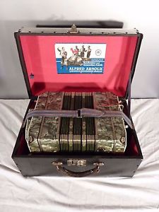 ALFRED ARNOLD AA BANDONEON   3CHRG   144TÖNE    KOMPLETT ÜBERHOLTES BANDONION