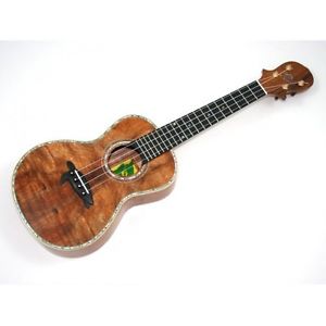 Ukulele Honu Deluxe Concert Koa premium flammé Massif