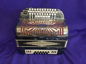 Bb Eb Ab 3 ROW SPECIAL ACCORDION WITH HELIKON BASSES+ XTRA NOTES IN 4 Th ROW