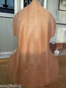 Hand carved SONG Brand white/unfinished 1/2 upright bass,Spurce top