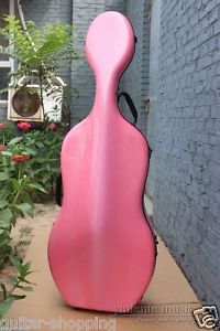 4/4 Cello Case Hard case Carbon Fiber Strong Light High quality Pink Color New