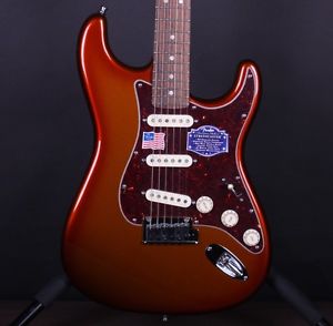 Fender American Deluxe Stratocaster Iron Burst Electric Guitar wCase #5159