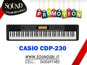 CASIO CDP 230 BK PIANOFORTE DIGITALE COMPATTO - NERO