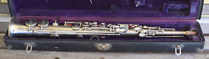 1925 Conn New Wonder II / Chu Berry 166xxx Silver Bb Soprano Sax-playing well