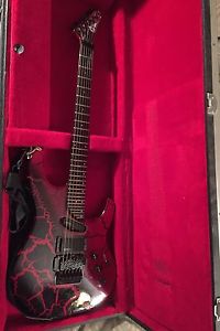 Washburn EC29 Electric Guitar Red/black Crackle Finish