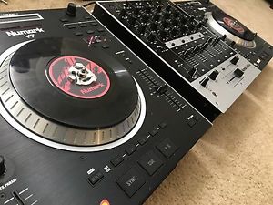 Numark M6 USB Mixer And 2 - Numark V7 Serato ITCH Controllers