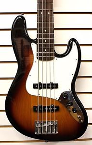 FENDER Standard 5-String JAZZ BASS V ELECTRIC GUITAR Brown Sunburst NEW