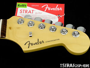 American Fender ELITE Stratocaster Strat NECK + LOCKING TUNERS USA Rosewood.