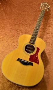 Taylor 200 series 214 Natural w/soft case Free shipping Guitar from Japan #E939