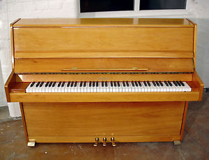 Beautiful Modern Upright Piano By Schaefer With Matching Duet Stool