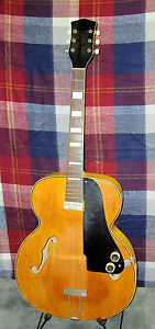 1951 NATIONAL California 1100 Archtop Acoustic / Electric Guitar W/ Orig Cse