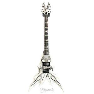 B.C. Rich Draco Limited Edition White Ghost Flames