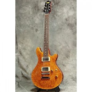 ESP Potbelly SPALTED Mahogany Back Used Electric Guitar with Hard Case Japan F/S