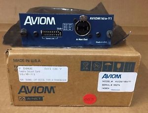 Aviom 16/o-Y1 A-Net Card for Yamaha Digital Mixers