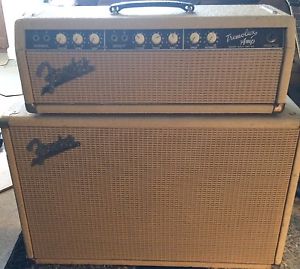 1962 FENDER BROWNFACE TREMOLUX AMP + CAB 6G9-B 6L6GC TUBES  GZ34 RECTIFIER