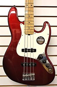 FENDER American Standard JAZZ BASS ELECTRIC GUITAR Mystic Red Maple NEW w/Case