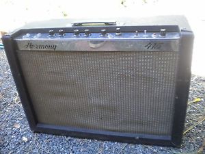 VINTAGE 1960'S HARMONY 415 TWO CHANNEL 2X12 TUBE AMPLIFIER  TREMOLO