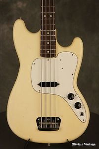 1973 Fender MUSICMASTER Bass WHITE!!!